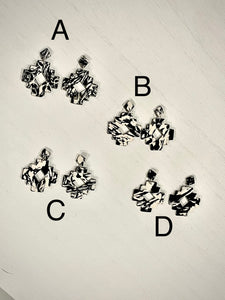 Black/White Funky Dangle
