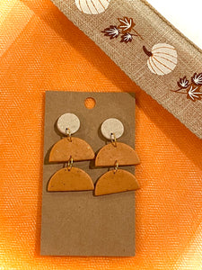 Cream/Orange Dangle