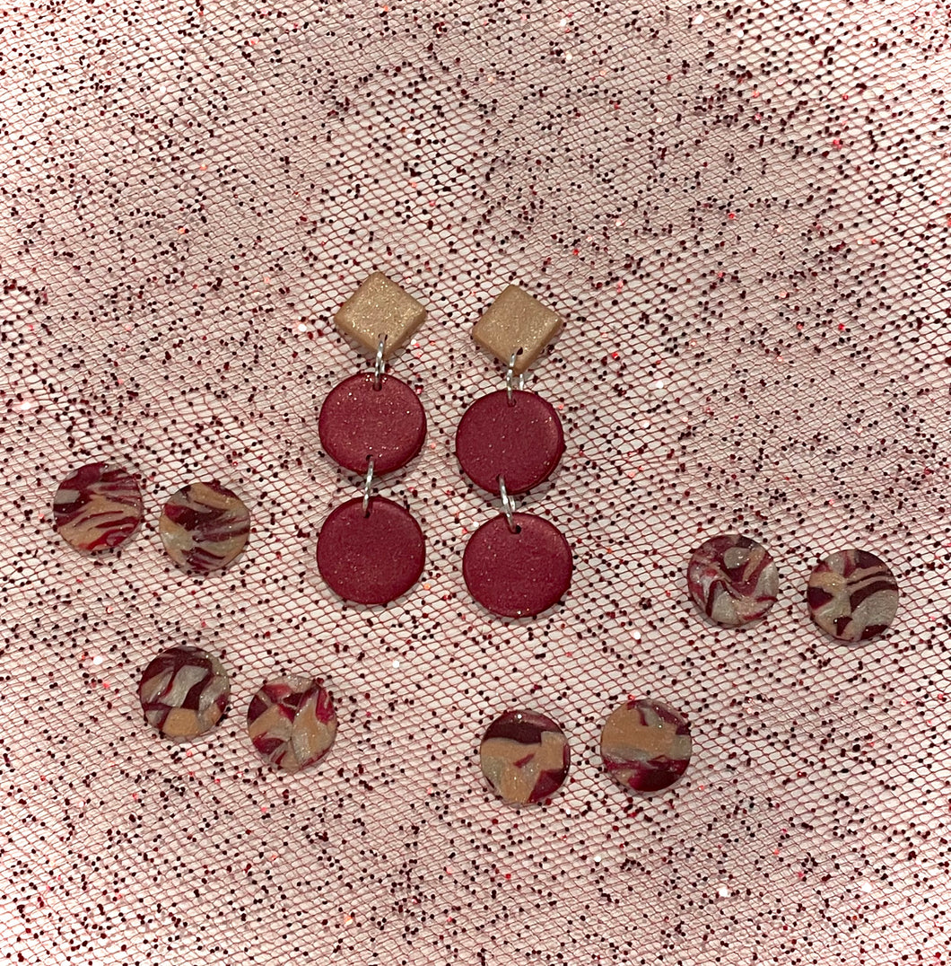 Maroon & Rose Gold